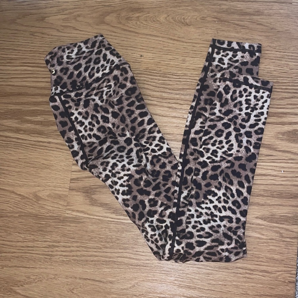 Spiritual Gangster high waisted leggings cheetah print size small